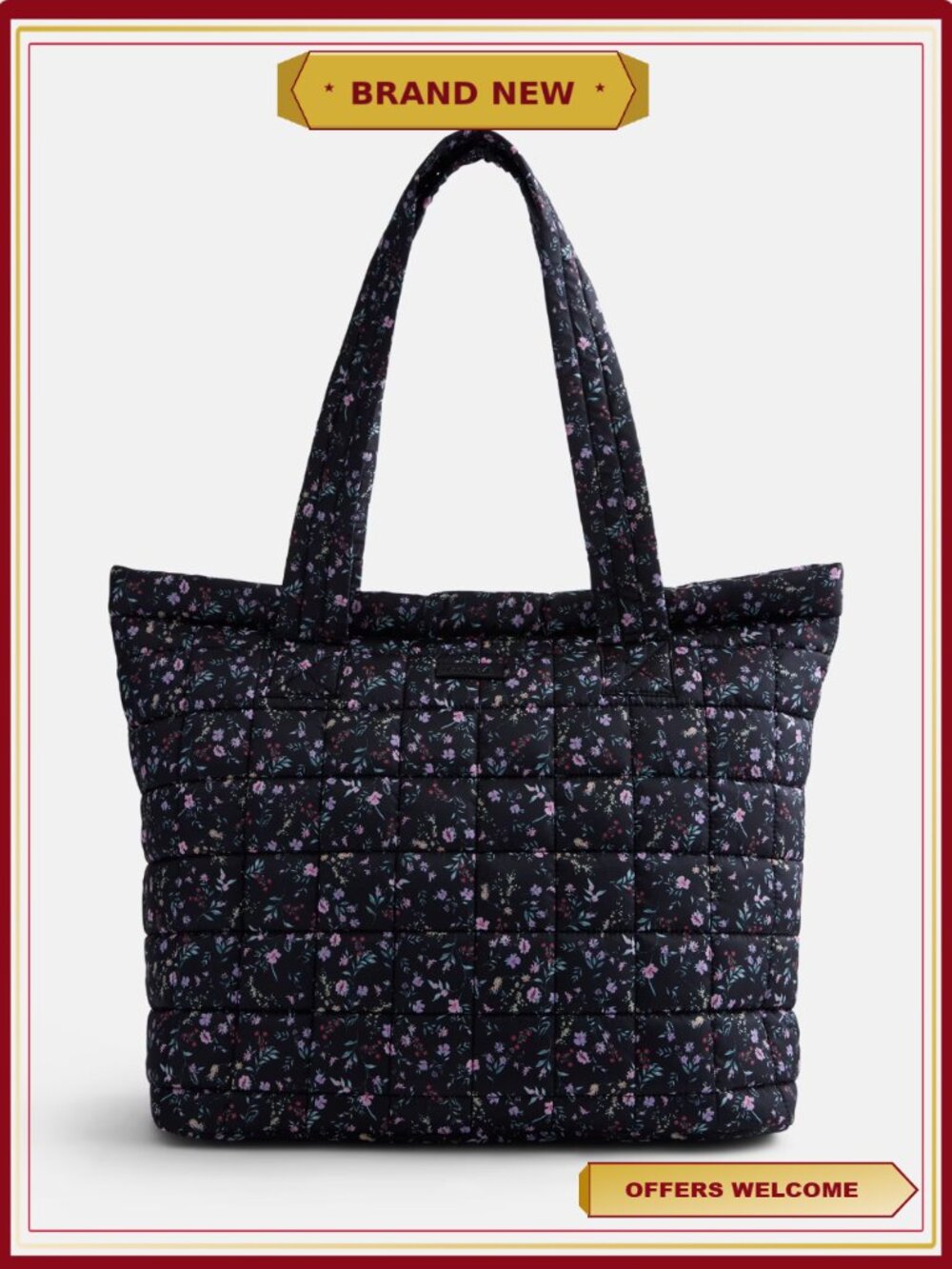 Athletic Tote Bag with Spacious Interior and Secure Zipper Closure